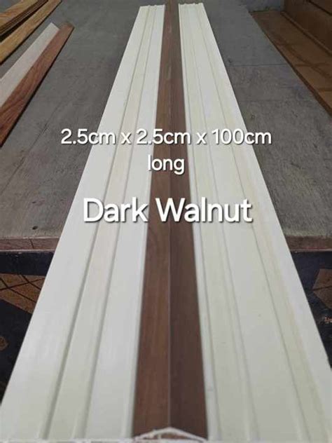 wpc corner trim|WPC Corner Angle Trim For WPC Fluted Wall Panel Size 2.5cm x 2.5cm.